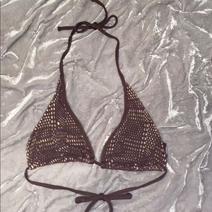 wasson brown mesh bikini top ッ